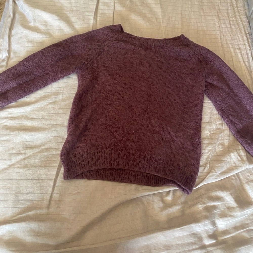 Woven Heart pullover sweater